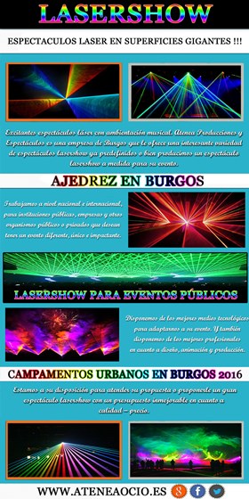 ajedrez en burgos: Lasershow
